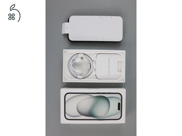 iPhone 15- 128 GB- Black, fekete – Új, sosem aktivált  + 40–50k extra