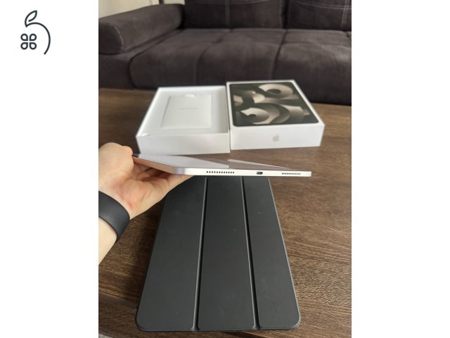 Eladó iPad Air 5. generáció – 64GB Wi-Fi – Starlight + Apple Pencil + eredeti Apple tok