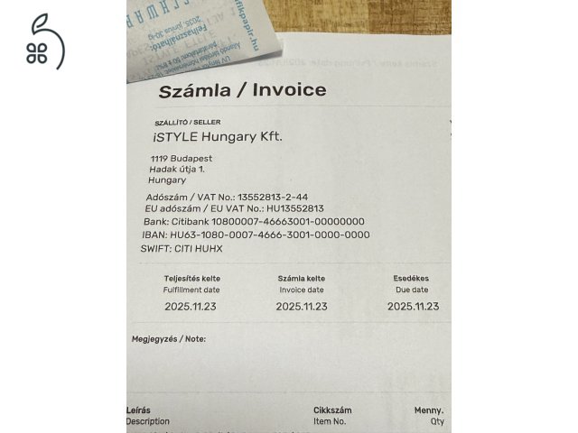 Eladó null kilométeres Ipad Air 11’ M3 128 gb -Starlight