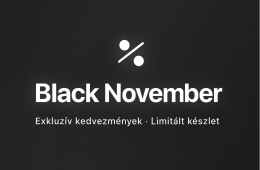 Black November - Akciós gépek elérhetőek egész hónapban!