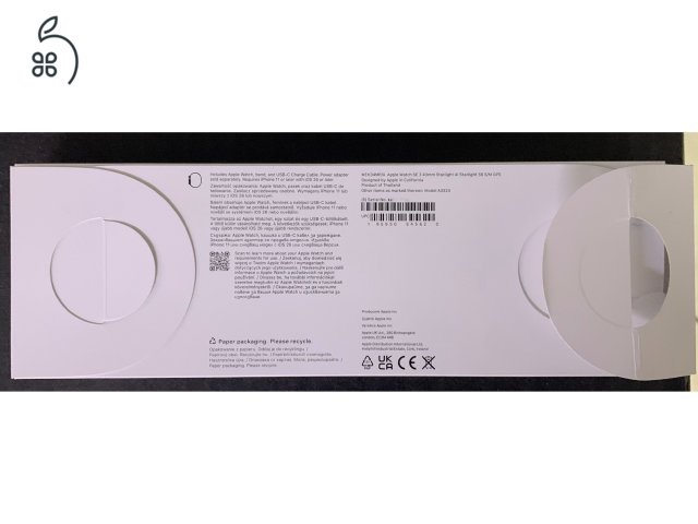 Apple Watch SE 3 GPS 40mm Starlight Aluminium Case with Starlight Sport Band - S/M	