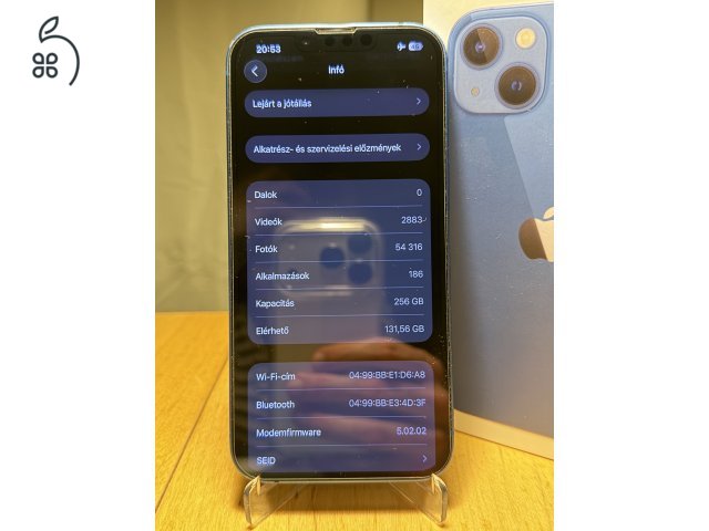 iPhone 13 256GB kék - Vodafone függő