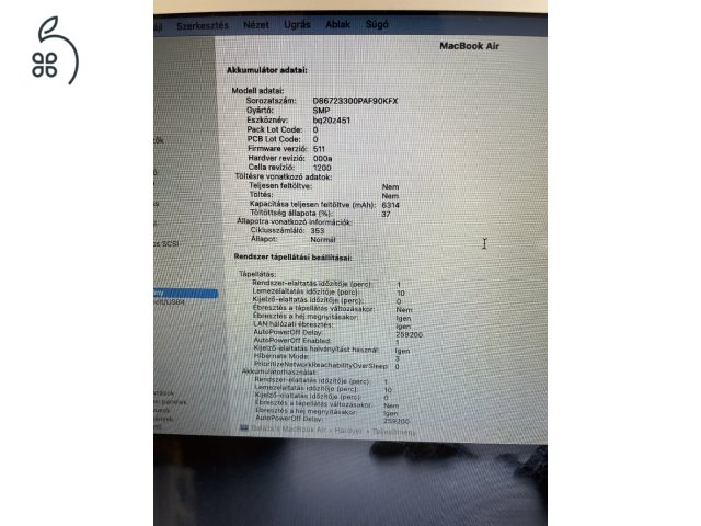 Ritka i7-es MacBook Air 13” (2015) - Jó akku, szép állapotban!