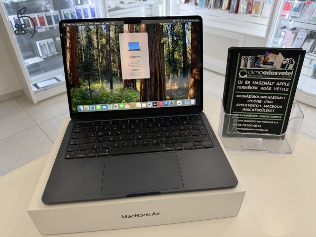 MacBook Air M2 16GB/256ssd/Újszerű/1-3 hónap gar./Akku 100%/p4595