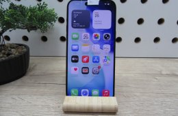 Apple iPhone 15 Pro Max – Black Titanium – ProMotion 120 Hz, A17 Pro, 5× tele – 256 GB – Használt, karcmentes – 100% akku – Garancia 2026. 06. 04-ig