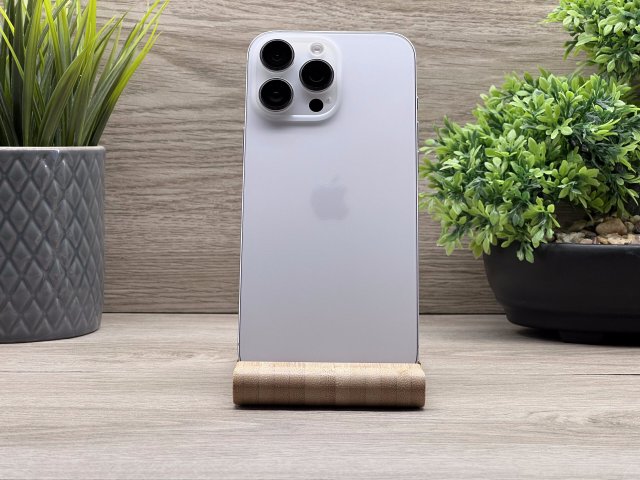 iPhone 16 Pro Max White Titanium 256GB 2 ÉV Garanciával Számlával 98% Akku