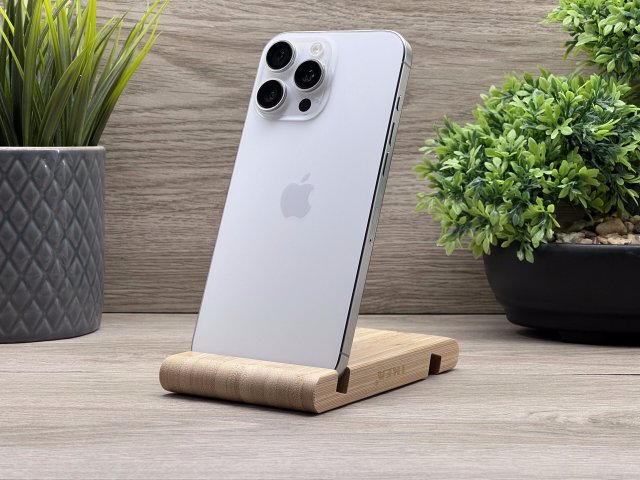 iPhone 16 Pro Max White Titanium 256GB 2 ÉV Garanciával Számlával 98% Akku