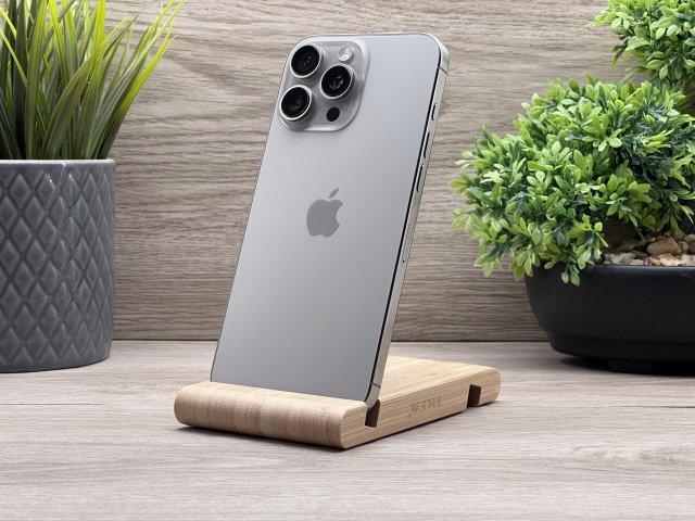 iPhone 16 Pro Max Natural Titanium 256GB 2 ÉV Garanciával Számlával 95% Akku