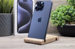 Hibátlan iPhone 15 Pro Max Blue Titanium 512GB 2 ÉV Garanciával 93%