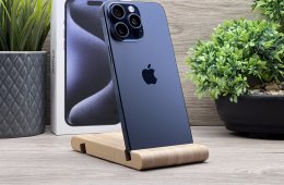 Hibátlan iPhone 15 Pro Max Blue Titanium 512GB 2 ÉV Garanciával 93%