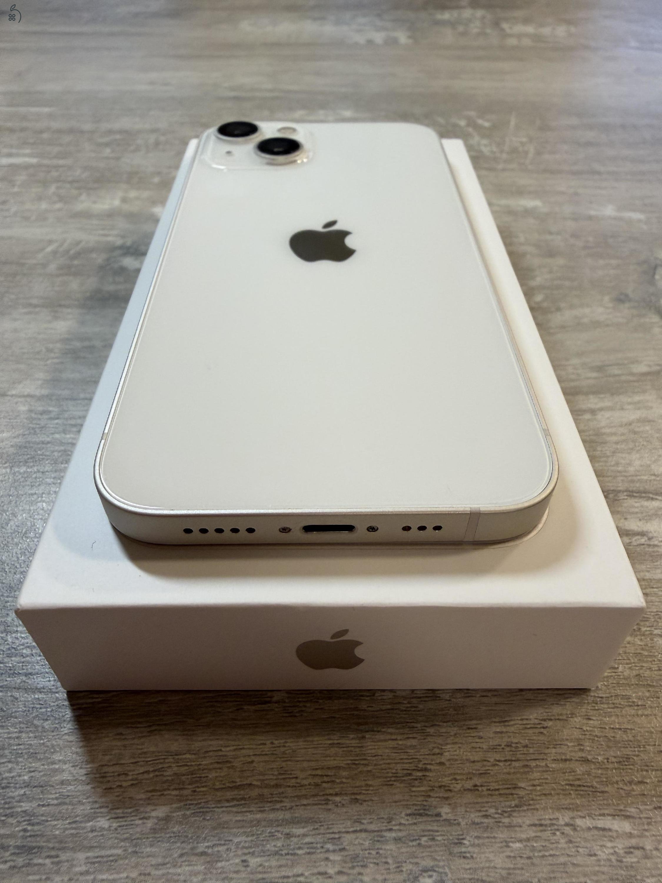 iPhone 13 128 GB független, fehér újszerű állapotban
