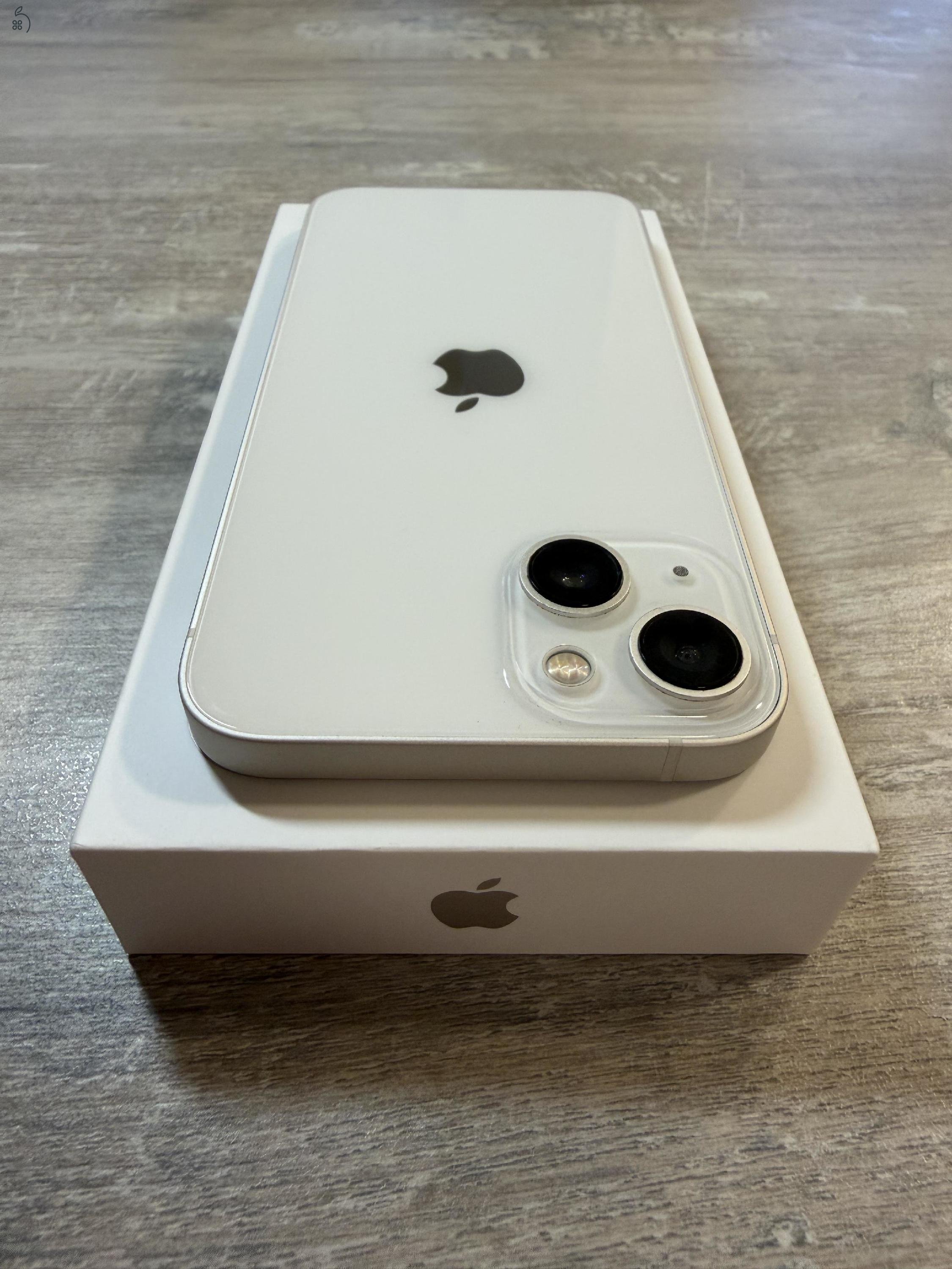 iPhone 13 128 GB független, fehér újszerű állapotban