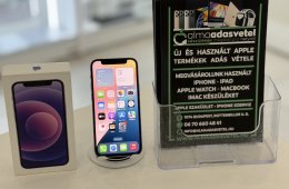 iPhone 12 Mini 128GB Független Újszerű/1-3 hónap gar./Akku 100%/p4598