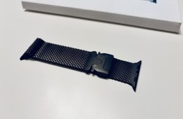 Apple Watch Ultra Milanese Loop gyári titán 49mm (44, 45, 46, 49mm) szíj - fekete