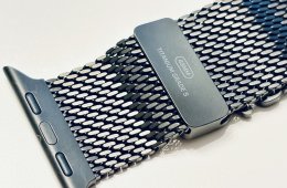 Apple Watch Ultra Milanese Loop gyári titán 49mm (44, 45, 46, 49mm) szíj - fekete