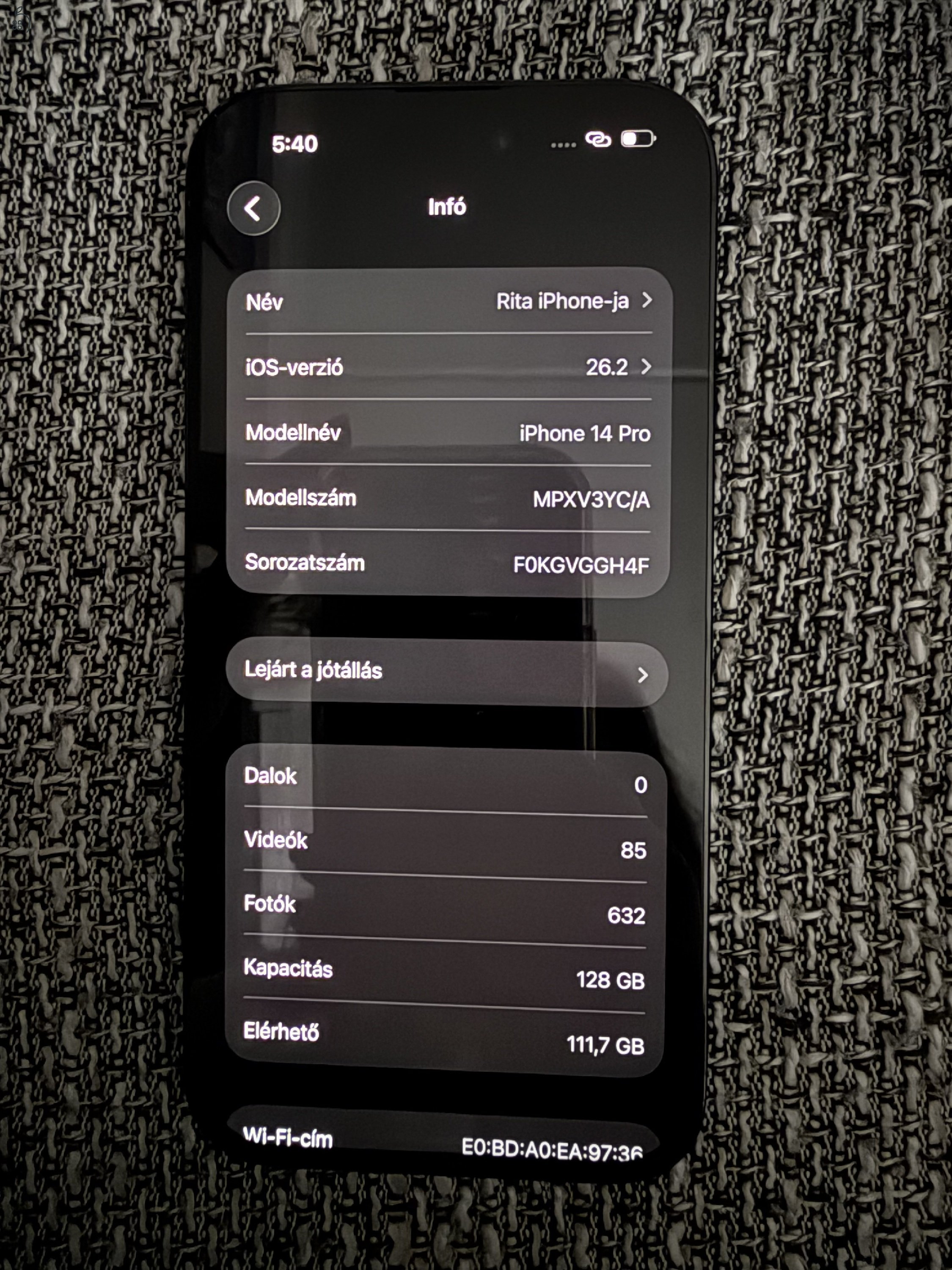 Szép állapotú Iphone 14 Pro