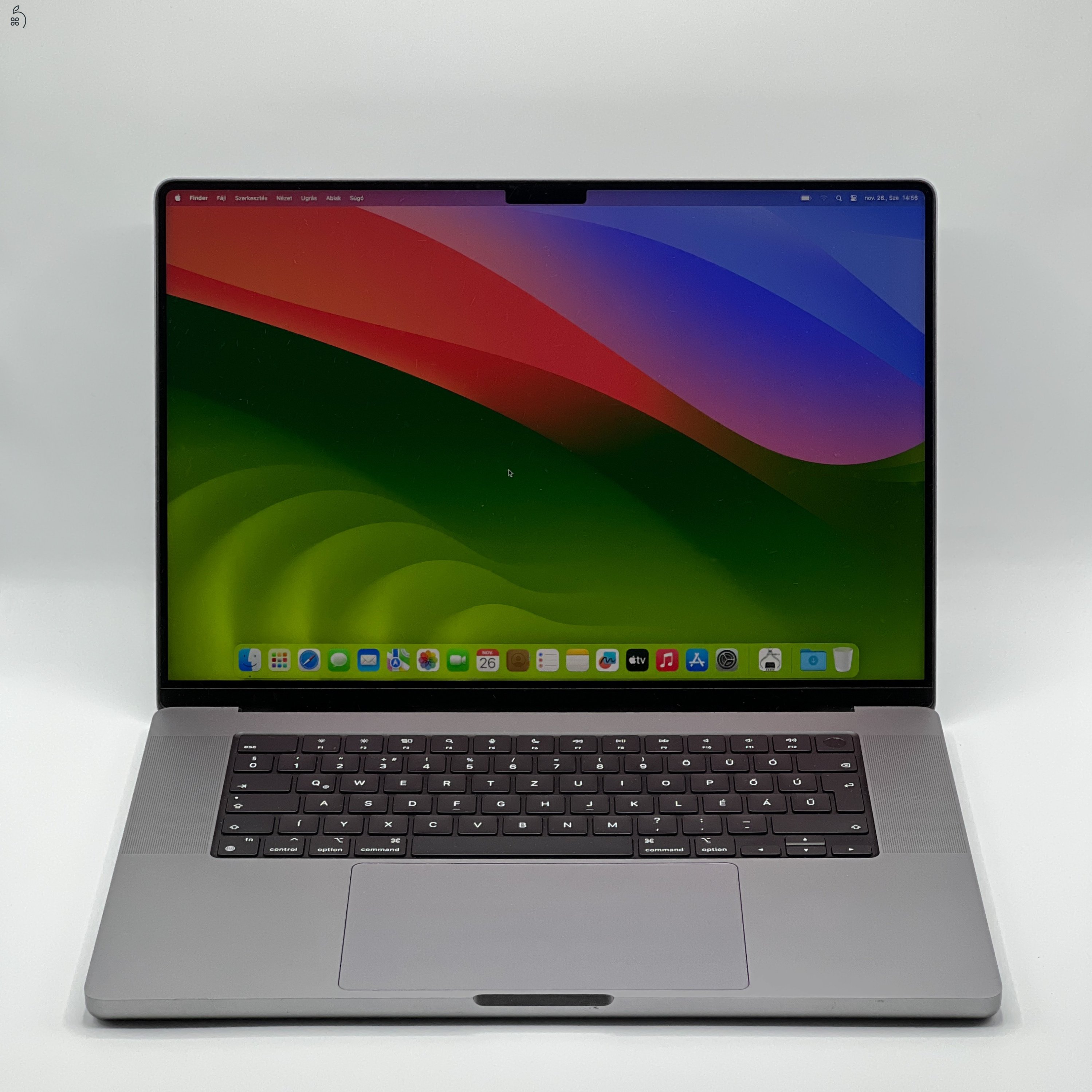 MacBook Pro 16″ 2021, M1 Max 10 Cores, 32 GB RAM, 24 core GPU, 2TB SSD 27% Áfás