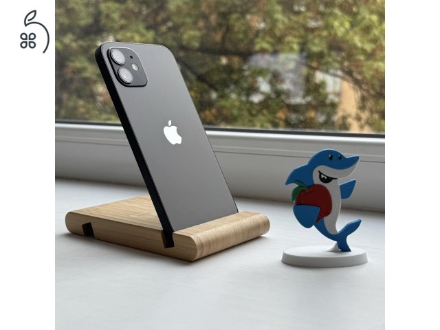 GYÖNYÖRŰ iPhone 12 64GB Black-1 ÉV GARANCIA - Kártyafüggetlen, MS3653