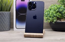 Hibátlan iPhone 14 Pro Max  Deep Purple 128GB 2 ÉV Garanciával Számlával 90% Akku