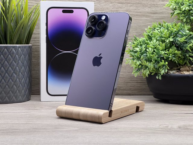 Hibátlan iPhone 14 Pro Max  Deep Purple 128GB 2 ÉV Garanciával Számlával 90% Akku