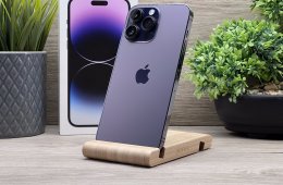 Hibátlan iPhone 14 Pro Max  Deep Purple 128GB 2 ÉV Garanciával Számlával 90% Akku