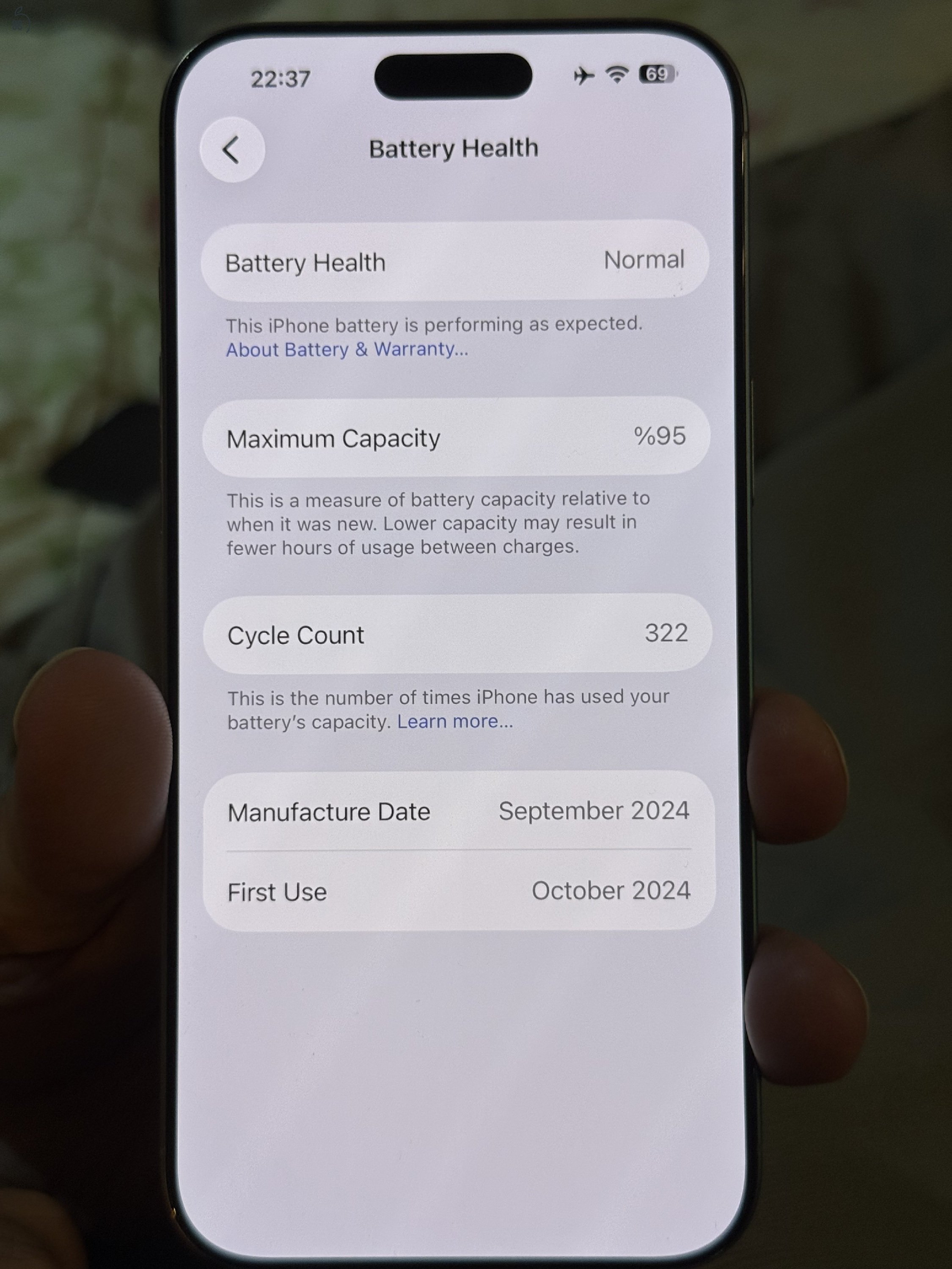 Iphone 16 Pro Max 256 GB, natúr titán