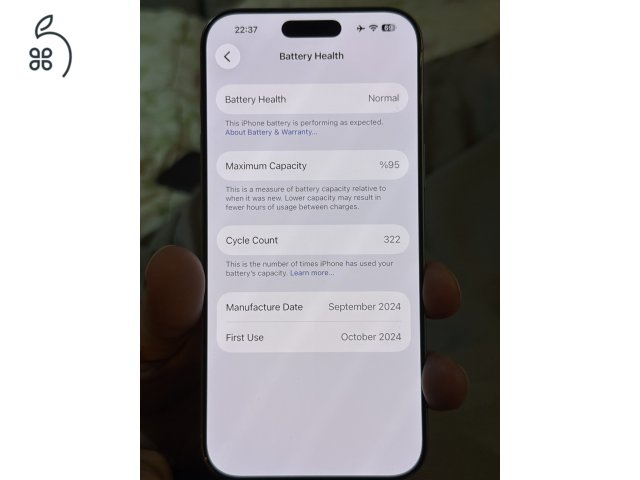 Iphone 16 Pro Max 256 GB, natúr titán