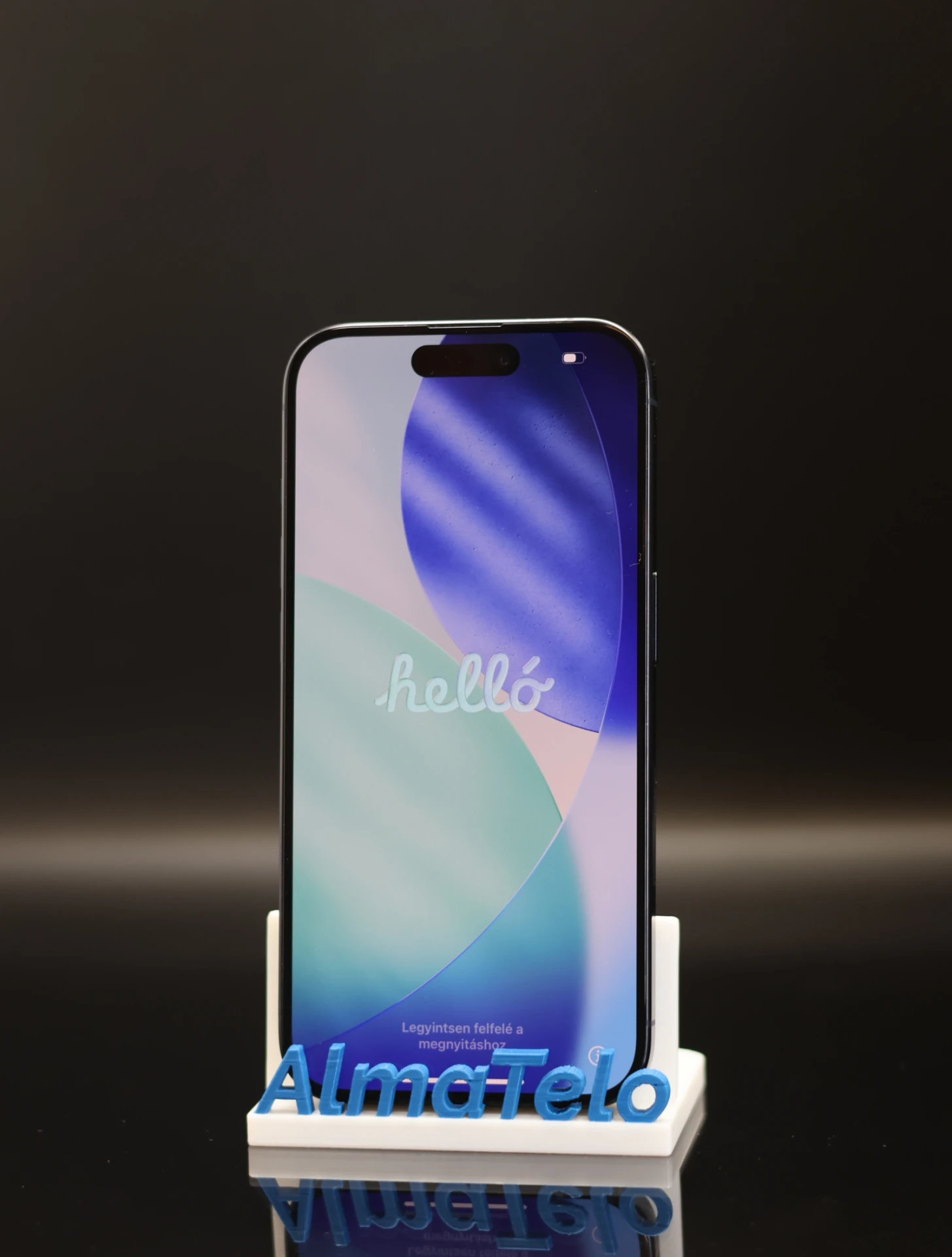 Apple iPhone 15 Pro eSIM 256 GB Blue Titanium 100% akku - 12 HÓ GARANCIA