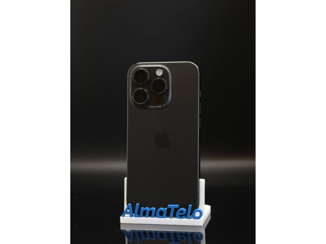 Apple iPhone 15 Pro 128 GB Black Titanium 100% akku - 12 HÓ GARANCIA