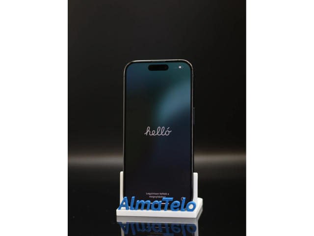 Apple iPhone 15 Pro 128 GB Black Titanium 100% akku - 12 HÓ GARANCIA