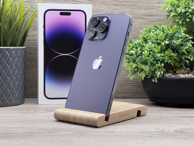 Hibátlan iPhone 14 Pro Max Deep Purple 128GB 2 ÉV Garanciával Számlával 92% Akku