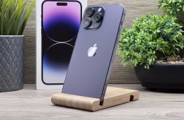 Hibátlan iPhone 14 Pro Max Deep Purple 128GB 2 ÉV Garanciával Számlával 92% Akku