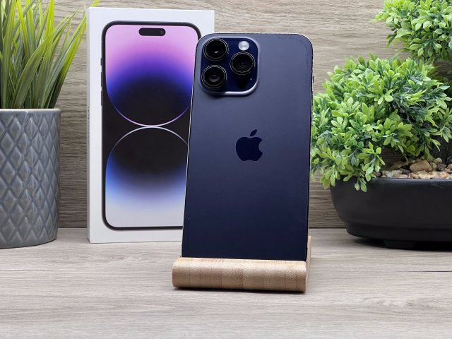 Hibátlan iPhone 14 Pro Max Deep Purple 128GB 2 ÉV Garanciával Számlával 92% Akku