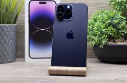 Hibátlan iPhone 14 Pro Max Deep Purple 128GB 2 ÉV Garanciával Számlával 92% Akku