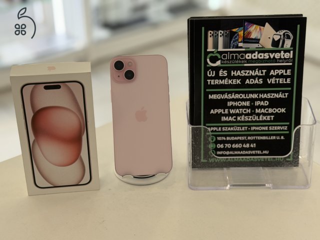 iPhone 15 Plus 128GB Független Újszerű/2027.10.30.Gar./Akku 88%/p4604