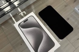  iPhone 15 Pro (1 TB, fehér titán, kártyafüggetlen)