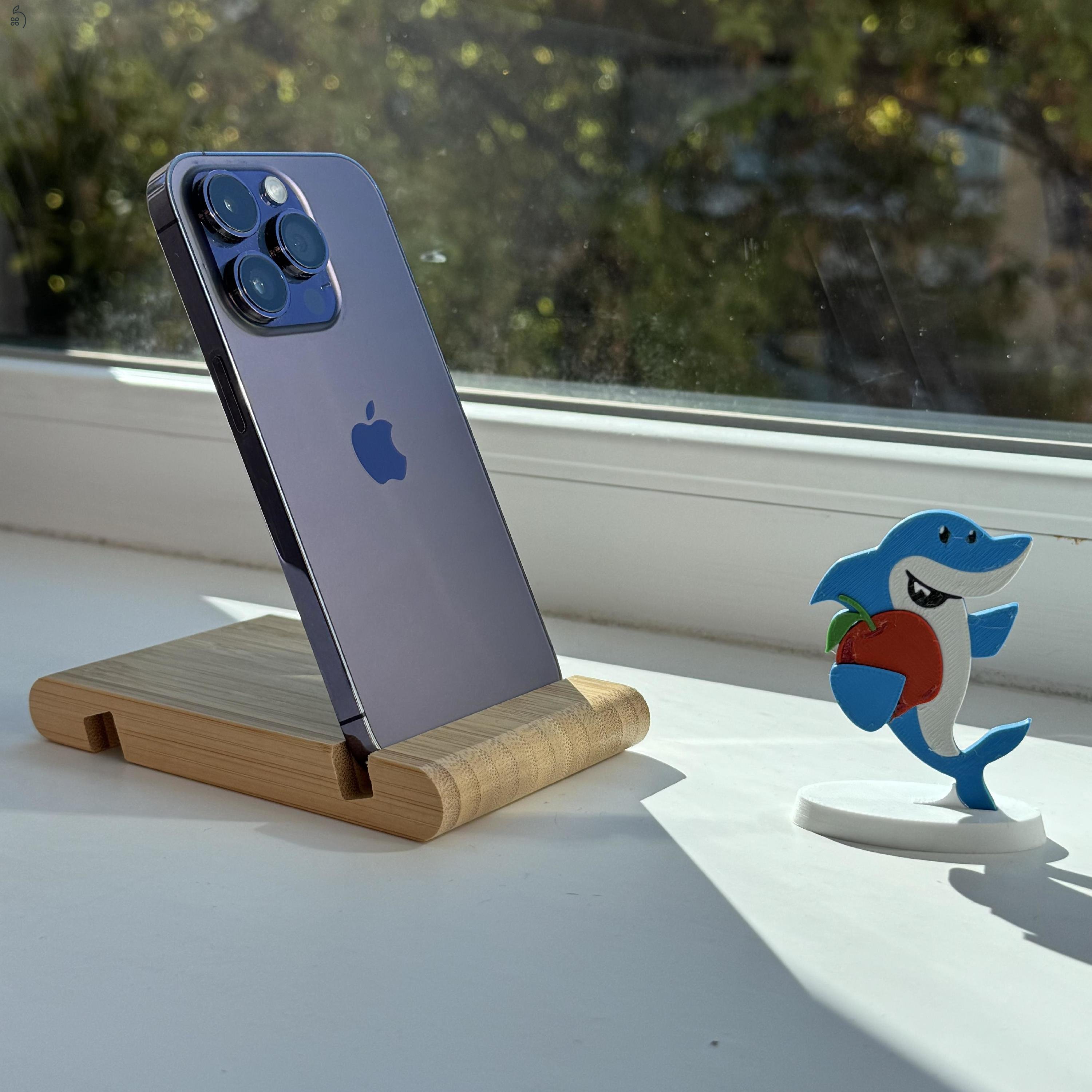 GYÖNYÖRŰ iPhone 14 Pro 256GB Deep Purple -1 ÉV GARANCIA - Kártyafüggetlen, MS3959