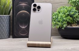 Hibátlan iPhone 12 Pro Max Gold 256GB 2 ÉV Garanciával Számlával 90% Akku