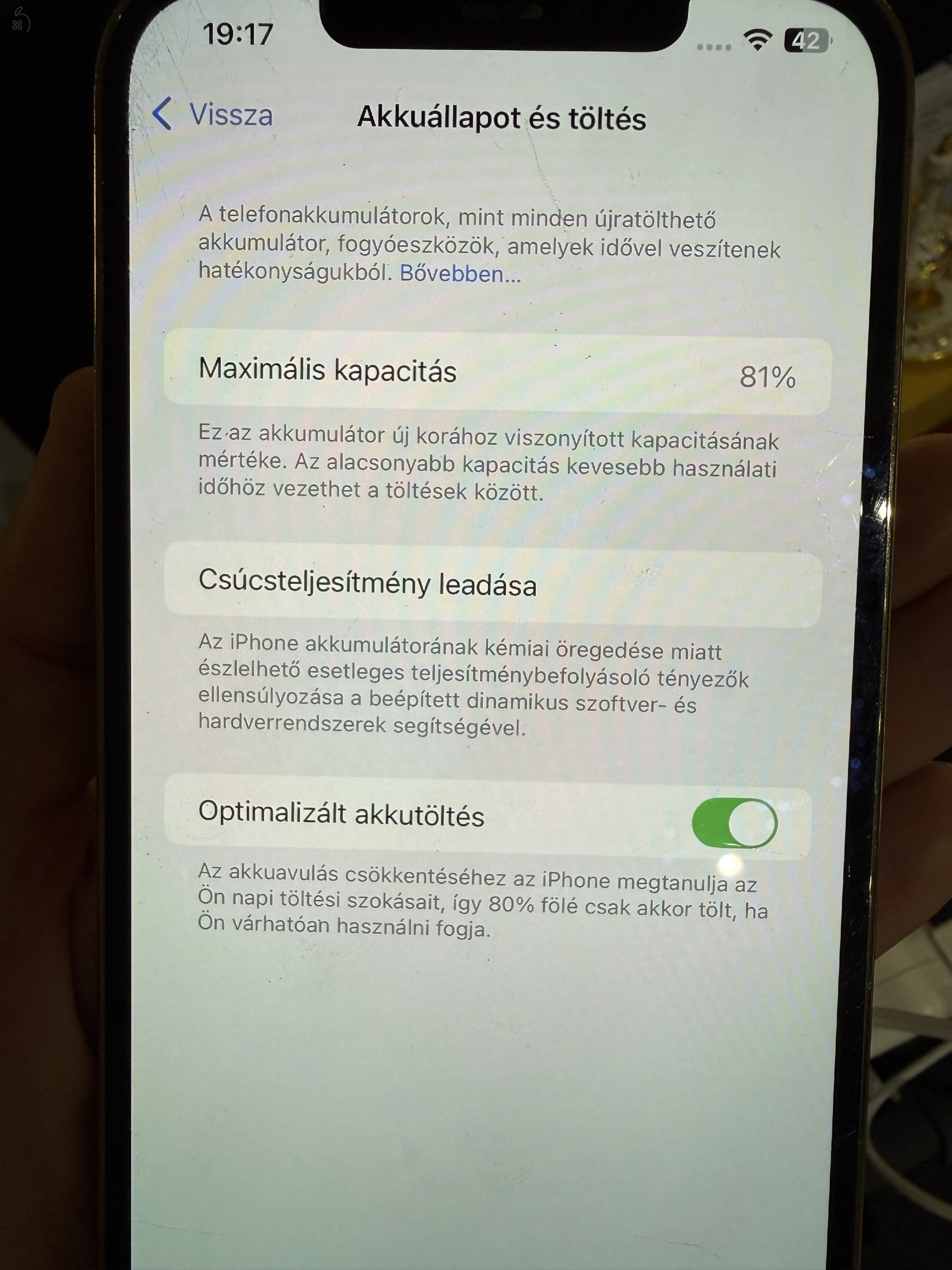 Iphone 12 Pro Max 128GB SÉRÜLT HÁTLAP