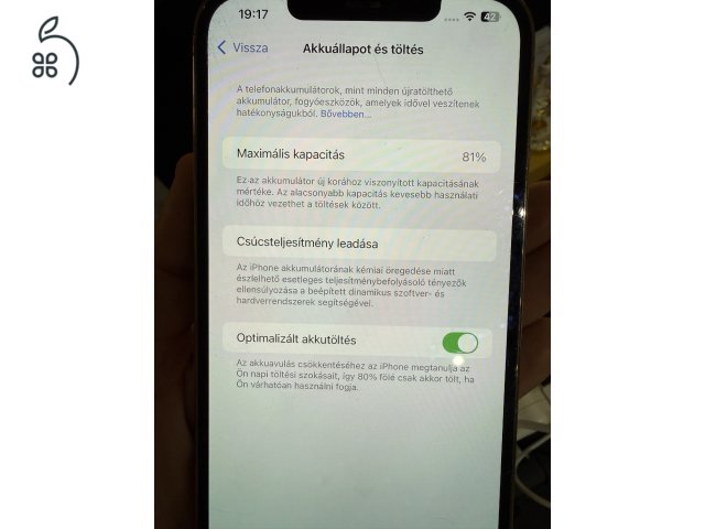 Iphone 12 Pro Max 128GB SÉRÜLT HÁTLAP