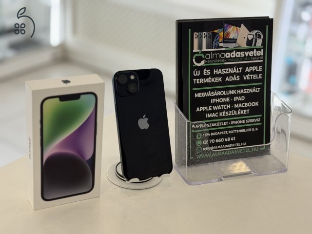 iPhone 14 128GB Vodafone Használt/1-3 hónap gar./Akku 81%/p4607