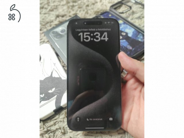 Iphone 15 Pro Max 256gb titanium black eladó!