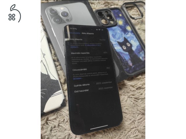 Iphone 15 Pro Max 256gb titanium black eladó!