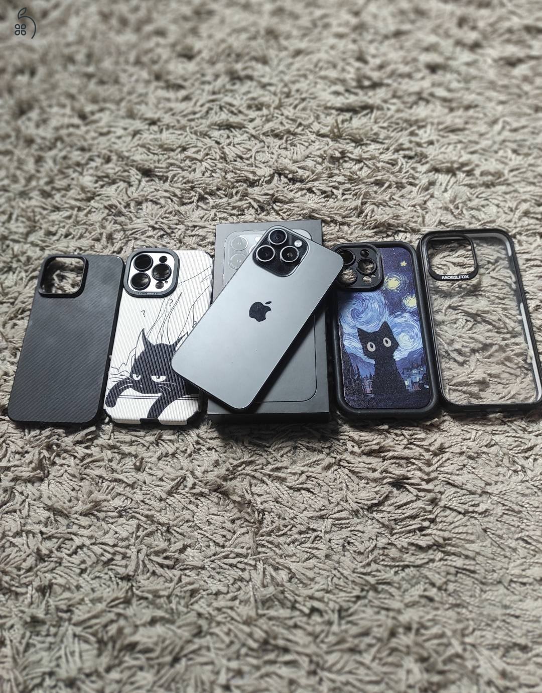 Iphone 15 Pro Max 256gb titanium black eladó!