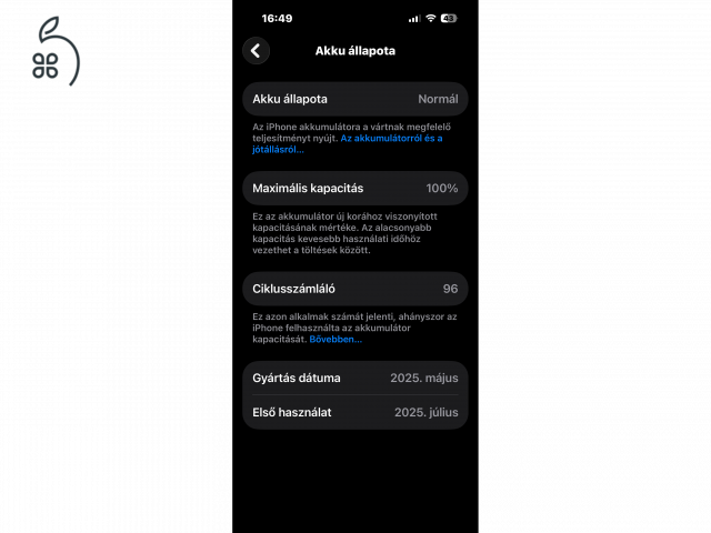 iPhone 16 fekete Független