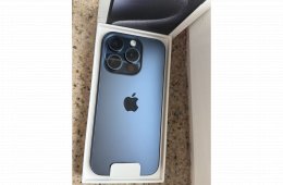 Újszerű Iphone  15 pro 128gb független (1 év gari)