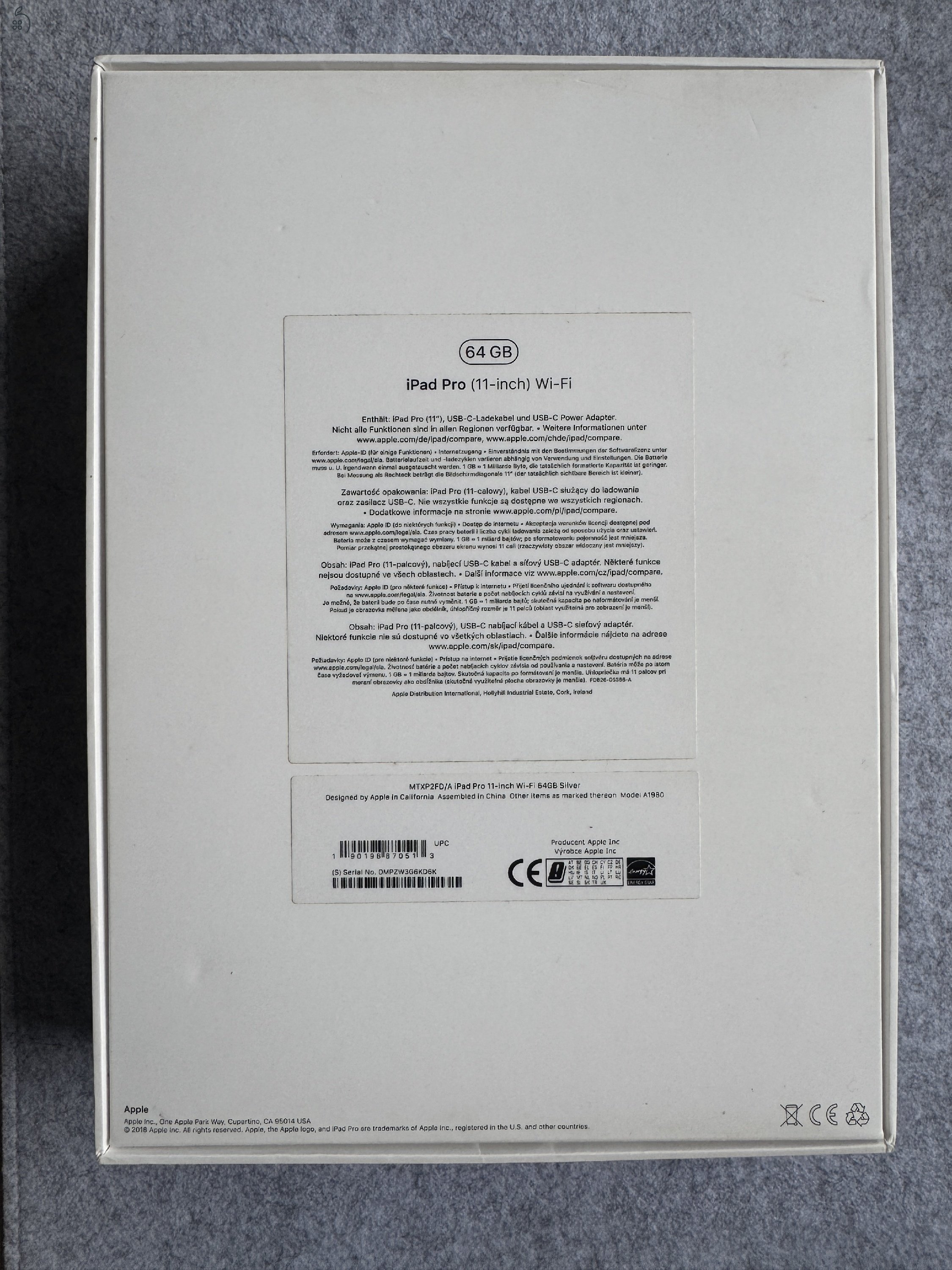 iPad Pro 11' 1st gen 64 GB