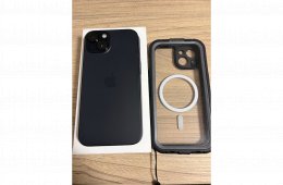 iPhone 15 128gb, független, fekete