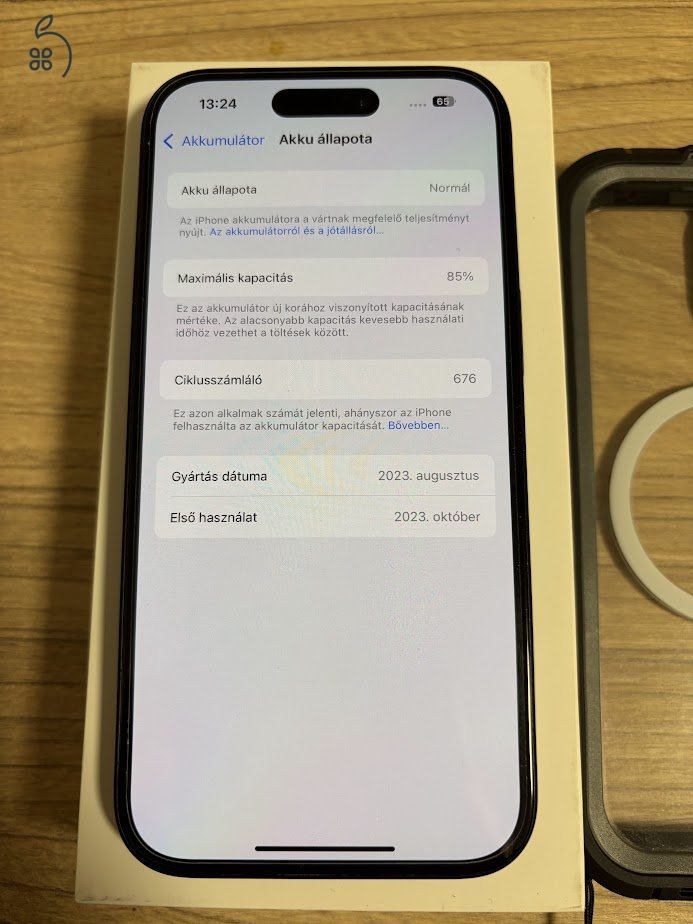 iPhone 15 128gb, független, fekete