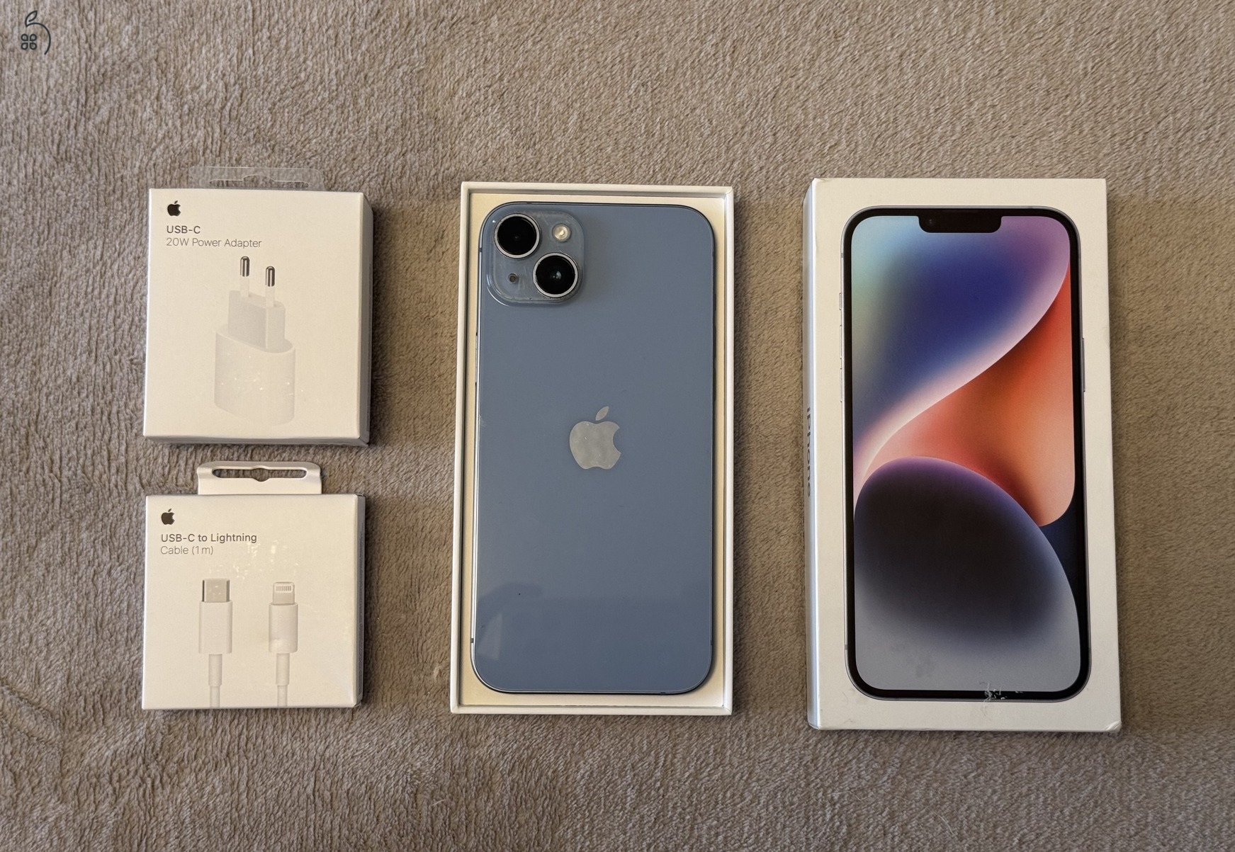 iPhone 14 Plus 128GB - AKKU 85% - Jótállás 2026.02.-hóig, kártyafüggetlen, szép állapotban